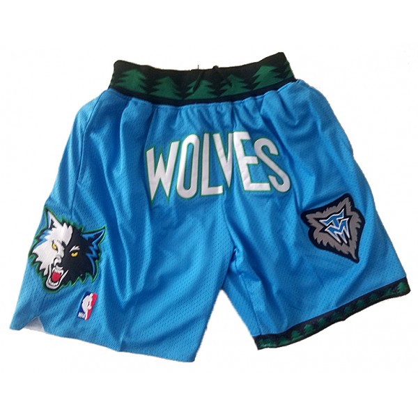 NBA Minnesota Timberwolves Herren Pocket Shorts Blau Swingman